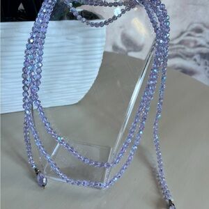 Elegant Purple Beaded Necklace